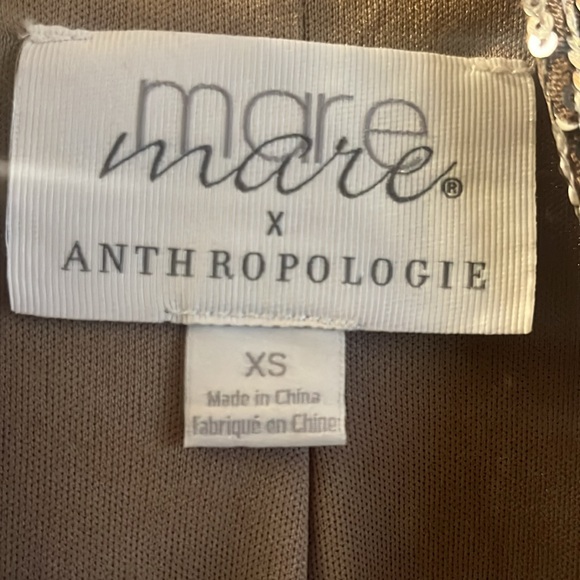 Anthropologie X Mare Mare Sequin Duster Long Cardigan Jacket Metallic - XS - Picture 3 of 5
